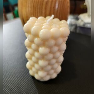 Cream Bubble Candle Choose your Color